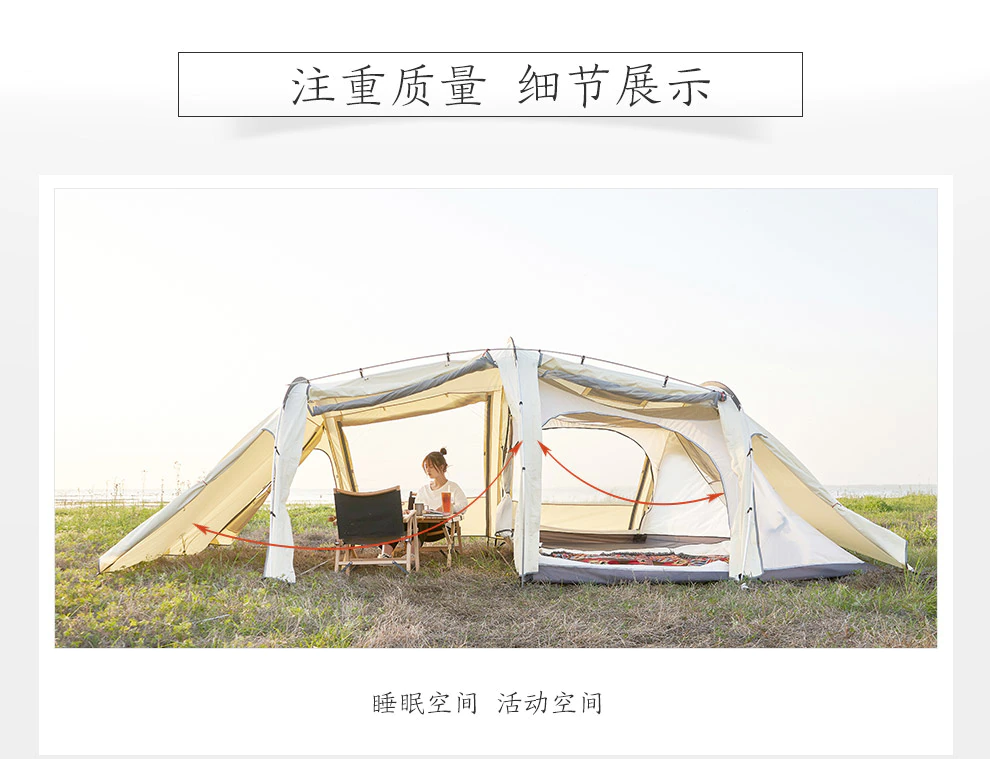 Cheap Goat Tents Asta Gear 6 8 People High Tunnel Tent Cotton Outdoor Team Camping Family Travel Stove Tents Tents 
